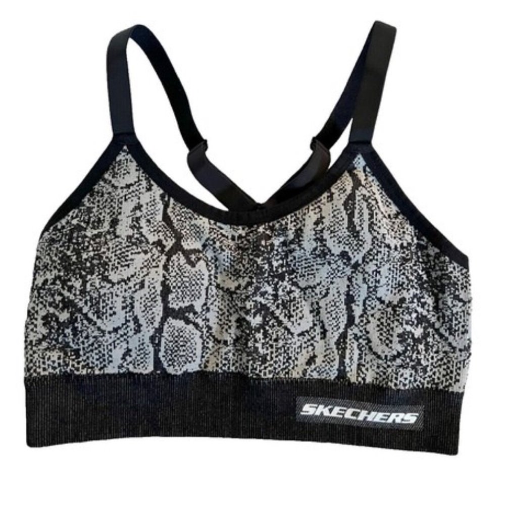 0392 New Women's Skechers Animal Snake Print Sports Bra